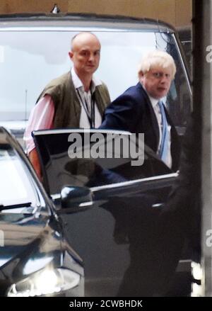 Foto von Dominic Cummings. Dominic McKenzie Cummings (1971-) ein hochrangiger britischer politischer Stratege und Chefspecial Adviser von Premierminister Boris Johnson Stockfoto