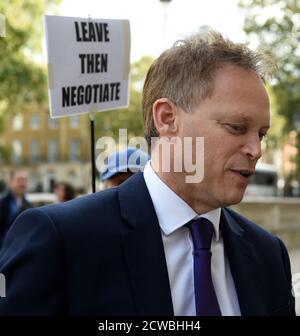 Foto von Grant Shapps (1968-) ein britischer Politiker, der es hat War seit 2019 Staatssekretär für Verkehr Stockfoto