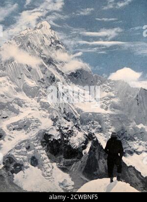 1951 war Edmund Hilary Teil einer britischen Erkundungsexpedition zum Everest unter der Leitung von Eric Shipton, bevor er sich dem erfolgreichen britischen Versuch von 1953 anschloss Stockfoto