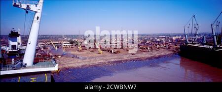 Blick Vom Verschrotteten Tankwagen Stockfoto