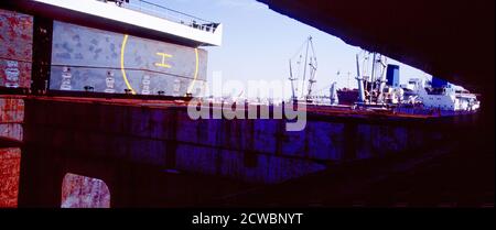 Zerbrechender Schiffswerft Stockfoto