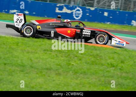 Monza, Italien. 27. Sep, 2020. monza, Italien, 27 Sep 2020, #20 Yifei Ye (Euroformula Open - CryptoTower Racing Team) auf Dallara F320 während der International GT Open ed Euroformula Open - Grand Tourism - Credit: LM/Luca Rossini Credit: Luca Rossini/LPS/ZUMA Wire/Alamy Live News Stockfoto