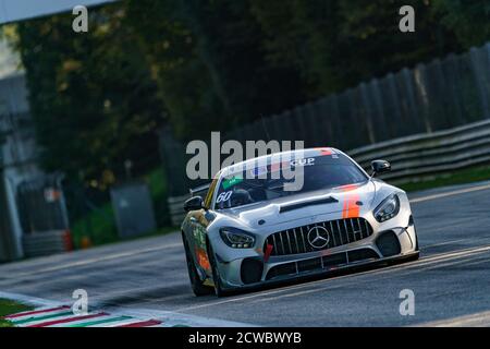 #60 Antonio Coimbra und Luis Silva (GT Cup - Sport und Sie) auf Mercedes AMG GT4 HP 2019 während der International GT Open ed Euroformula Open, Grand Touri Stockfoto