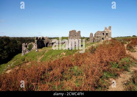 Pennard Castle, Gower, Wales Stockfoto