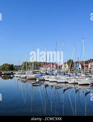 Hafen in Lipno nad Vltavou, Tschechische Republik Stockfoto