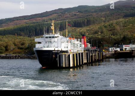 The Hebridean Isles at Kennacraig, West Loch Tarbert, Argyll, Scotland Stockfoto