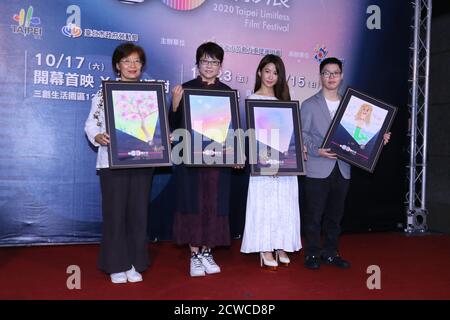 Taipeh, Taiwan. September 2020. Kuo Shu-yau nimmt an der Pressekonferenz des Taipei Limitless Film Festivals in Taipei, Taiwan, China am 28. September 2020 Teil.(Foto: TPG) (Foto: Top Photo/Sipa USA) Quelle: SIPA USA/Alamy Live News Stockfoto