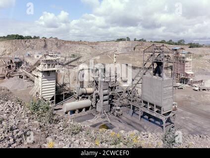 Steinbrechanlage in einem Steinbruch Stockfoto