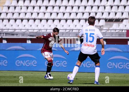 Turin, Italien. September 2020. Nicola Murru von Turin FC während der Serie A Spiel zwischen Turin FC und Atalanta Calcio. Stockfoto