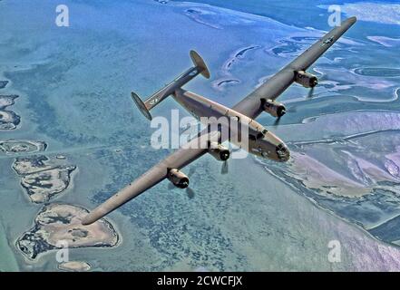 Konsolidierter schwerer Bomber B-24-LB-30 des Zweiten Weltkriegs Stockfoto