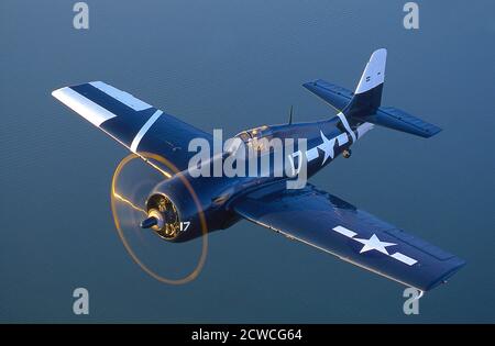 Grumman F4F/FM2 Wildcat WWII Navy-Marine Fighter. Stockfoto