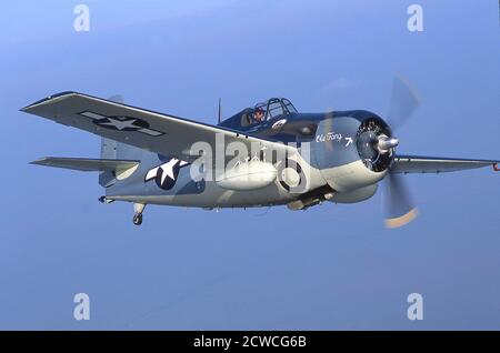 Grumman F4F/FM2 Wildcat WWII Navy-Marine Fighter. Stockfoto