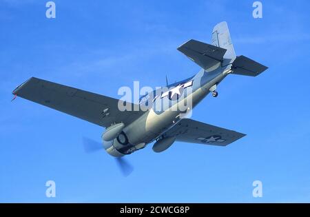 Grumman F4F/FM2 Wildcat WWII Navy-Marine Fighter. Stockfoto