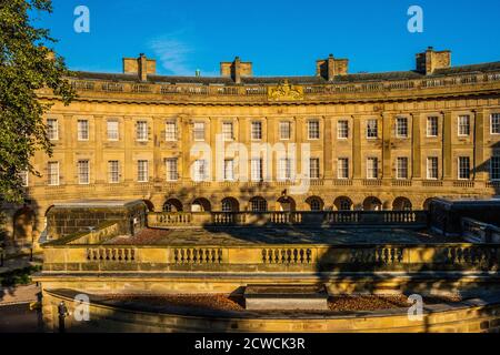 Buxton's frisch renoviertes Crescent and St Ann's Hotel eröffnet wieder 1. Oktober 2020 als The Buxton Crescent Hotel and Health Spa Stockfoto