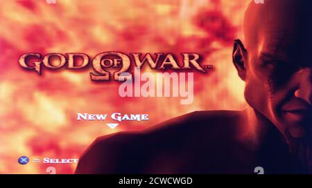 God of war – Sony PlayStation 2 PS2 – Editorial Nur verwenden Stockfoto