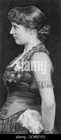 LILLIE LANGTRY (1853-1929), Anglo-amerikanische Schauspielerin und Prominente Stockfoto