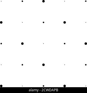 5x5 Kreise Punkte Variation Design. Gepunktete Flecken, Sommersprossen. Kreise Gitter und Netz Stock Vektor
