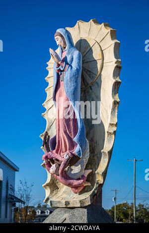 Schrein der Muttergottes von Guadalupe in der St. Paul Catholic Chapel in Pass Christian, Mississippi, USA Stockfoto