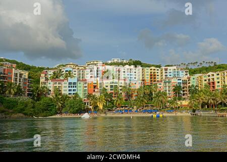 Marriott's Frenchman's Cove Hotel in Long Bay in Charlotte Amalie, Saint Thomas, US Virgin Islands, USA. Stockfoto