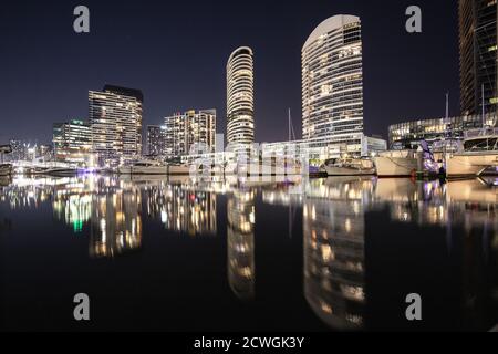 Melbourne Australien: Moderne Wohnarchitektur im Vorort East Melbourne. Stockfoto