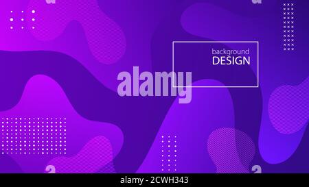Lila fließende Hintergrund Design. Flüssiger Gradient formt Zusammensetzung. Futuristische Design-Poster. Fluid Hintergrund Design abstrakte Blase Formen für Print oder Web auf lila Hintergrund Stock Vektor