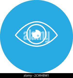 Augenliniensymbol. Modernes Infografik-Logo und Piktogramm Stock Vektor