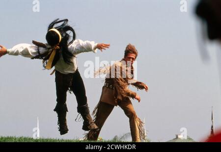 ZDF Fernsehgarten, Sonntag-Unterhaltungsshow, Sendung vom 3. Juli 1994, Gaststar: Joshy Peters (rechts)