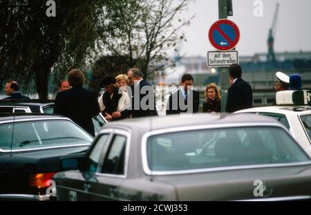 Prinz Charles und Prinzessin Diana beim Besuch in Deutschland 1987. Stockfoto