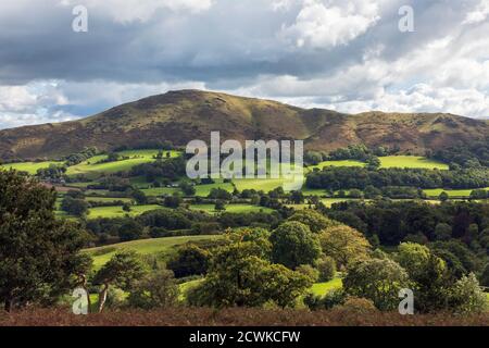 CAER Caradoc von Plush Hill, Shropshire Hills, in der Nähe von Church Stretton, Shropshire Stockfoto