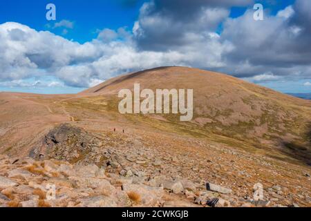 Der Berg Cairn Gorm, ein munro in der Nähe des Cairngorm Ski Centre in Aviemore, Schottland, Großbritannien Stockfoto