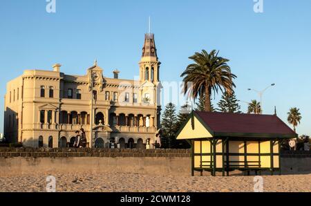 Melbourne Australien: Historische Architektur in den Vorstadtstraßen von Melbourne . Stockfoto