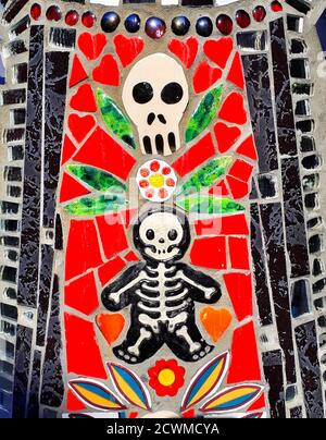 Tag des Todes. Dia de los muertos. Mexikanische Folklore. Stockfoto