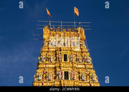 Sri Lanka, Nuwara Eliya, Talawakelle, Hindu-Tempel Stockfoto