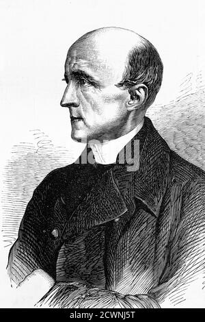 Henry Edward Manning, britischer Kardinal, Erzbischof von Westminster. 1808-1892. Antike Illustration. 1865. Stockfoto