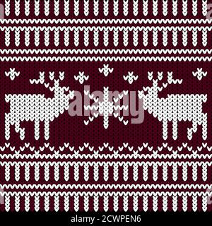 vektor stricken neue Jahr Hintergrund Stock Vektor