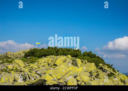 Nationalpark Karpaten, in der Region Nadvornyanski des Gebiets Ivano-Frankowsk Stockfoto