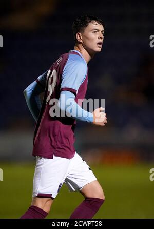 West Ham United's Alfie Lewis beim EFL Trophy Spiel im JobServe Community Stadium, Colchester. Stockfoto