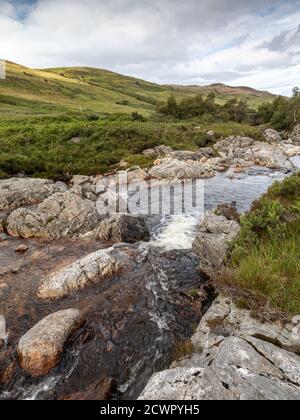 North Sannox Burn, North Glen Sannox, Isle of Arran, Schottland, Großbritannien. Stockfoto