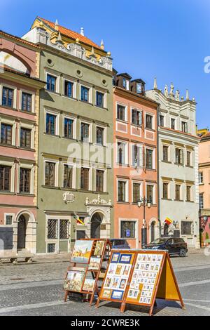 Polen, Warschau: Alte Mietshäuser im stimmungsvollsten Stadtteil der polnischen Hauptstadt. Stockfoto
