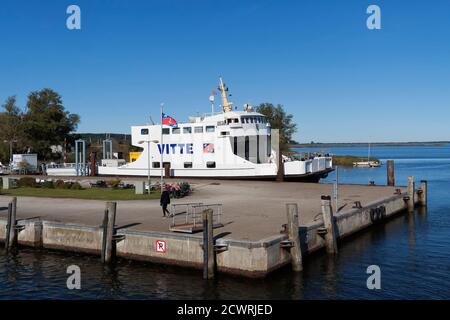 Fähre, Hiddensee, Rügen, Mecklenburg-Vorpommern, Deutschland Stockfoto