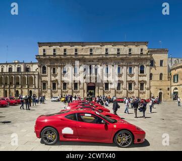 Schöne Treffen ferrari Autos Stockfoto