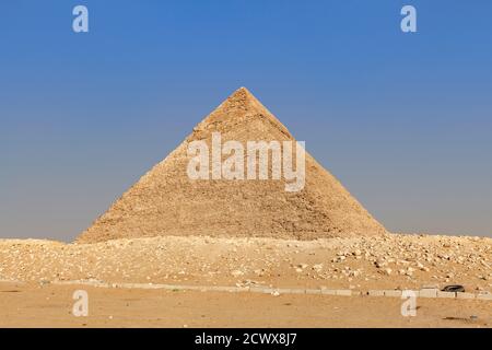 Pyramide von Khepre, Gizeh, Kairo Stockfoto