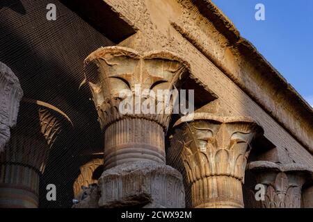 Tempel des gottes Khnum, Esna 41-251 n. Chr. Stockfoto