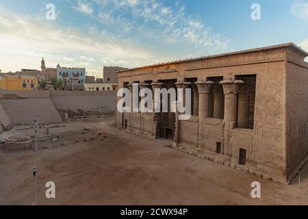 Tempel des gottes Khnum, Esna 41-251 n. Chr. Stockfoto