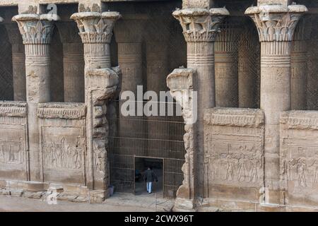 Tempel des gottes Khnum, Esna 41-251 n. Chr. Stockfoto