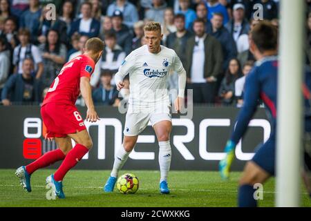 Kopenhagen, Dänemark. September 2019. Viktor Fischer (7) vom FC Kopenhagen beim 3F Superliga Spiel zwischen FC Kopenhagen und FC Midtjylland in Telia Parken. (Foto: Gonzales Photo - Thomas Rasmussen). Stockfoto