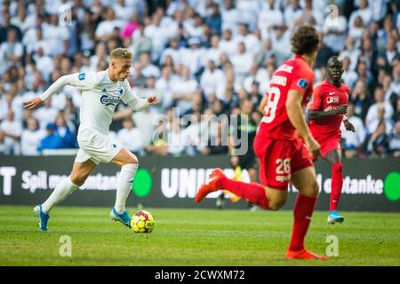 Kopenhagen, Dänemark. September 2019. Viktor Fischer (7) vom FC Kopenhagen beim 3F Superliga Spiel zwischen FC Kopenhagen und FC Midtjylland in Telia Parken. (Foto: Gonzales Photo - Thomas Rasmussen). Stockfoto