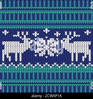 vektor stricken neue Jahr Hintergrund Stock Vektor