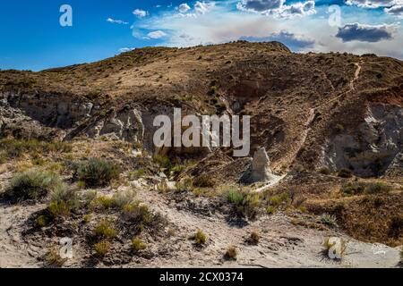 Der Toadhocker Trail führt zu einem Gebiet von Hoodoos und Ausgewogene Felsformationen durch Jahrhunderte der Erosion und ist geschaffen Teil der Grand Staircase-Escala Stockfoto