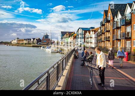 Die Promenade in Littlehampton, West Sussex, England Stockfoto